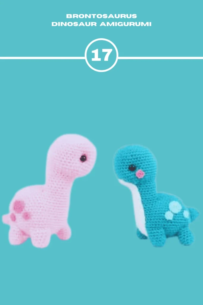 Brontosaurus Dinosaur Amigurumi crochet animals